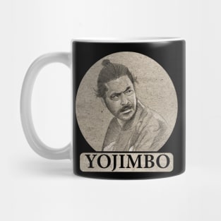 Yojimbo - Toshiro Mifune Design with Text Mug